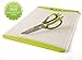 CYBER BLOW OUT SALE!! Chef Made Easy Extra Large Plastic Cutting Board (Green) with Drip Groove Includes Free Bonus multi-function scissors with magnetic case - Non-slip and Stain-resistant