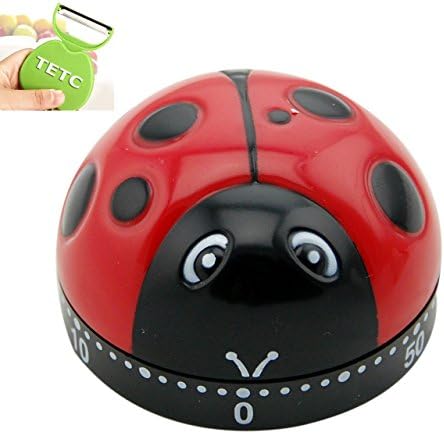 ETIME Beetle New Kitchen Cooking Timer Alarm 60 Minute With ETIME Accessory Peeler