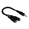 Hama Soundkarten-Kabel 3,5mm Stereo-Klinkenstecker/ 2x 3,5mm Stereo-Klinkenkupplung; 0,2m