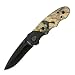 Trail Blazer,5.0 in., Forest Camo Handle, Black Blade, Plain