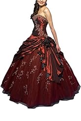 Strapless Taffeta/Tulle   Ball Gown Prom Dress/Quinceanera Dress 