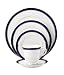 Royal Worcester Howard Cobalt Platinum 5-Piece Place Setting, Service for 1