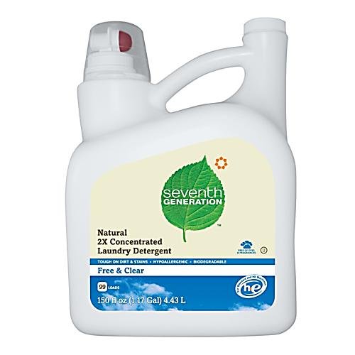 Seventh Generation Liquid Laundry 2x Ultra Concentrate - Free and Clear, 150-Ounce