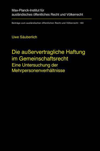 Die au�ervertragliche Haftung im Gemeinschaftsrecht