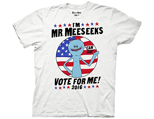 Ripple Junction Rick and Morty Mr Meeseeks Vote For Me Adult T-Shirt