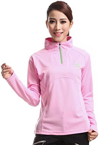 INFONONLINE Hot Cycling Equipment Outdoor UV protection Windproof Women's Quick Dry Long Jacket T-shirt (Pink XL)
