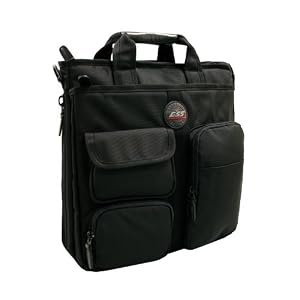 Laptop Messenger Bag With Multi Pockets forASUS Eee PC 1101HA-MU1X-BK 11.6-Inch Black Netbook