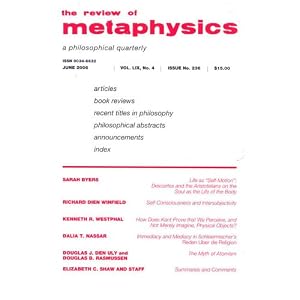 Review of Metaphysics by 