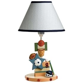 Lambs & Ivy Sports USA Lamp with Shade