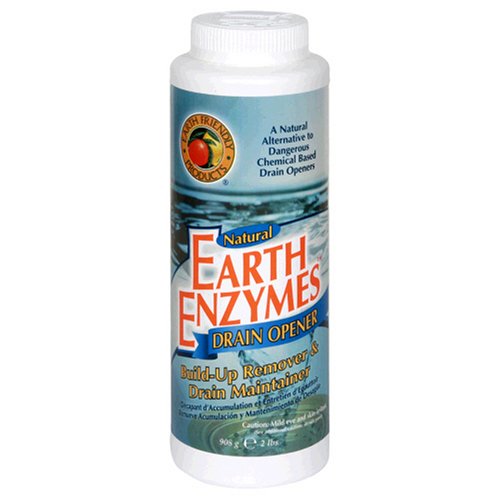 Earth Friendly Products Earth Enzymes, Drain Opener, 32 Ounces (Pack of 3)