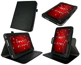 rooCASE Dual-Axis (Black) Leather Folio Case Cover with 23 Adjustable Portrait / Landscape Stand for Toshiba Excite AT305 10.1-Inch Tablet (NOT Compatible with Excite 10 LE AT200)