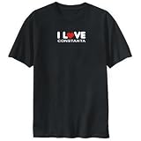 T-Shirt Black  I Love Constanta  Romania City