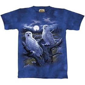 Snowy Owls T-shirt 100% Cotton TEENS and ADULTS Short Sleeve Shirt