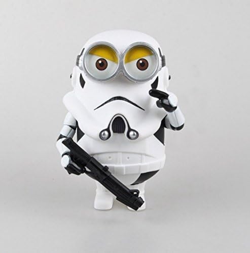 9"/23cm Large Size New Animation Despicable Me Minions Cosplay Star Wars Stormtrooper 3D-Eyes Action Figure Deluxe Collectible PVC Kids Toy Gift - Retail Box