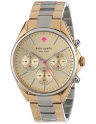 kate spade new york Womens 1YRU0200 Two Tone "Seaport" Chronograph Dress Watch