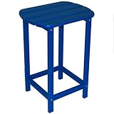 Polywood Recycled Plastic South Beach 26 in. Side Table Color - White Polywood Recycled Plastic South Beach 26 in. Side Table Color - White