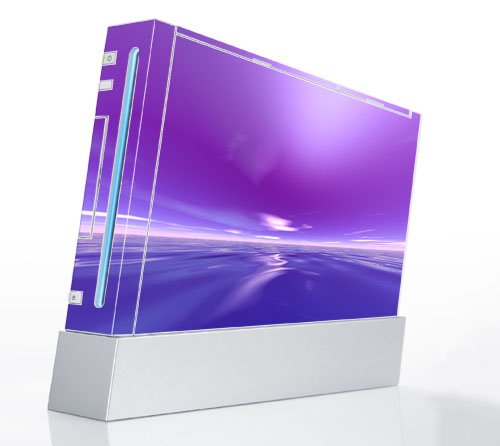 Abstract Puple Reflection Decorative Protector Skin Decal Sticker for Nintendo Wii Console 411XTR8fm8L Abstract Puple Reflection Decorative Protector Skin Decal Sticker for Nintendo Wii Console