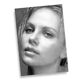 CHARLIZE THERON - ACEO Sketch Card (Signed by the Artist) #js006