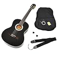 4/4 Konzertgitarre mit Zubeh�rset: Gitarrentasche, Gurt, Stimmpfeife, Satz Ersatzsaiten und Plektrum