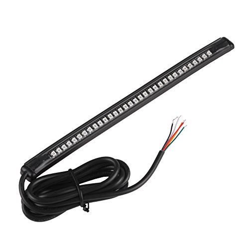 Lemonbest Universal Flexible LED Turn Signal Tail Brake License Plate Light Integrated for Motorcycle Bike ATV Car RV SUV, Brake/Running Tail Light, Left/Right Turn Signal Lamp