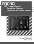 PACAD: RF Linear Power Amplifier Design Software and User's Manual