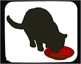 Mouse Pad with feeding, dish, domestic, cat, food, matskal, pet, animal, feline, bowl