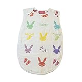 （アーネス）Arnes ベビー スリーパー 赤ちゃん スリーパー 6重 ガーゼ うさぎさん 1（新生児から３歳）