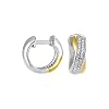 Esprit Damen-Creolen purity glam gold 925 Sterlingsilber vergoldet 54 Zirkonia farblos ESCO90719B000