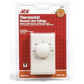 Single Pole Line Voltage Thermostat (11042)