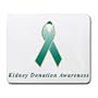 Kidney Donation Awareness Ribbon Mouse Pad