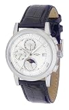 Image of Rotary Gents Stainless Steel Round White Dial Leather Strap Watch GS02377/01
