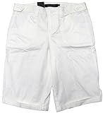 Calvin Klein Jeans Womens Cuffed Bermuda Shorts White 4