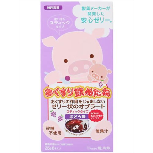おくすり飲めたね ぶどう味 スティックタイプ 25g*6本