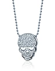 Alex Woo "Little Rock Star" White Skull Pendant Necklace