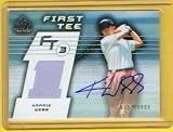 Karrie Webb Autograph 2003 Upper Deck SP Game Used First Tee Rookie RC Card #79 & #/1000 Signed w/ Tournament Worn Swatch / LPGA / Hall of Fame