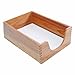 Carver Double Deep Wood Desk Tray, Legal Size, 16 x 11 x 5.5 Inches, Oak Finish (CW08221)