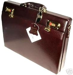 Mancini Leather Burgundy Attache Case 2,5