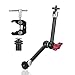 UTEBIT Upgraded 11inch Articulating Magic Arm with Large Super Clamp & Hot Shoe Mount Adapter Friction Arms 28cm Adjustable Camera Monitor Bracket Kit for DSLR Camera Rig,LED Light,Flash Light,Video
