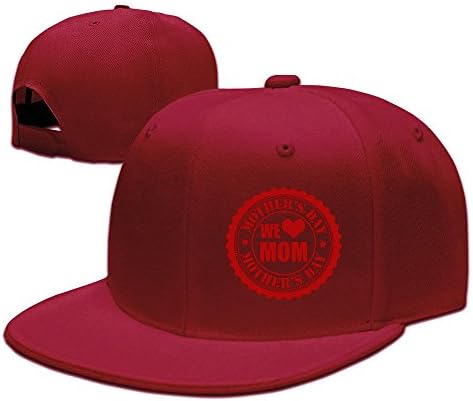 Custom Adult Happy Mother's Days Snapback Dancing Caps Hat Red