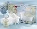 Showers-n-Flowers 3 Piece Bath Gift Set in Re-Useable Bath Tub Soap Dish (Set of 72) - Baby Shower G