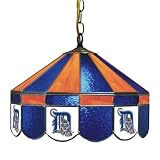 Detroit Tigers Stained Glass Pub Light Style: Swag