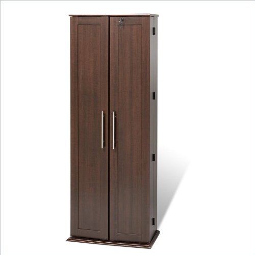 Prepac Furniture Locking Media Cabinet Multimedia Storage