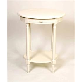 Glenna Jean Table - Oval with Drawer Eggshell by Glenna Jean