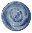Colorful Art Glass Cobalt Blue Small Round Plate 8.5"D Set of Two
