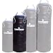 Genuine Cowhide Leather Punch Bag Filled with Free Chrome Plated chain Real Leather punchbag Black 4 Feet