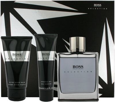HealthPersonalCare: Boss Selection by Hugo Boss for Men 3 Piece Set Includes. 3.0 oz Eau de Toilette Spray + 2.5 oz After Shave Balm + 1.6 oz Shower Gel