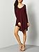ROMWE Women's Long Sleeve Asymmetrical Tshirt Dress