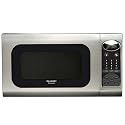 Sharp R-408LS Family-Size 1100-Watt 1-2/5-Cubic-Foot Microwave Oven, Stainless Steel