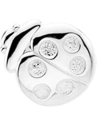 Sterling Silver 15.25X18.00 mm Ladybug Brooch