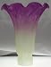 Meyda Dale Tiffany Style Pond Lily Flower Glass Replacement Lamp Shade Bluish Purple/LiteTurquoise(Very Lt Green) (LARGE Size) 4.5